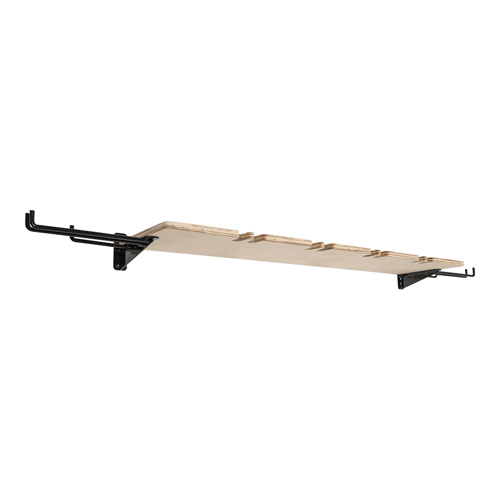 SHEDorize Ski/Snowboard Shelf with 10 Hooks - 48"