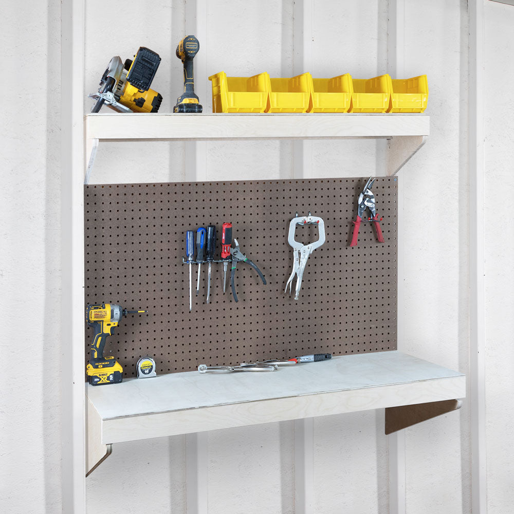 SHEDorize Workbench with Pegboard and Accessories - 24" x 48"