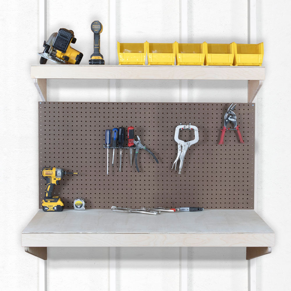 SHEDorize Workbench with Pegboard and Accessories - 24" x 48"