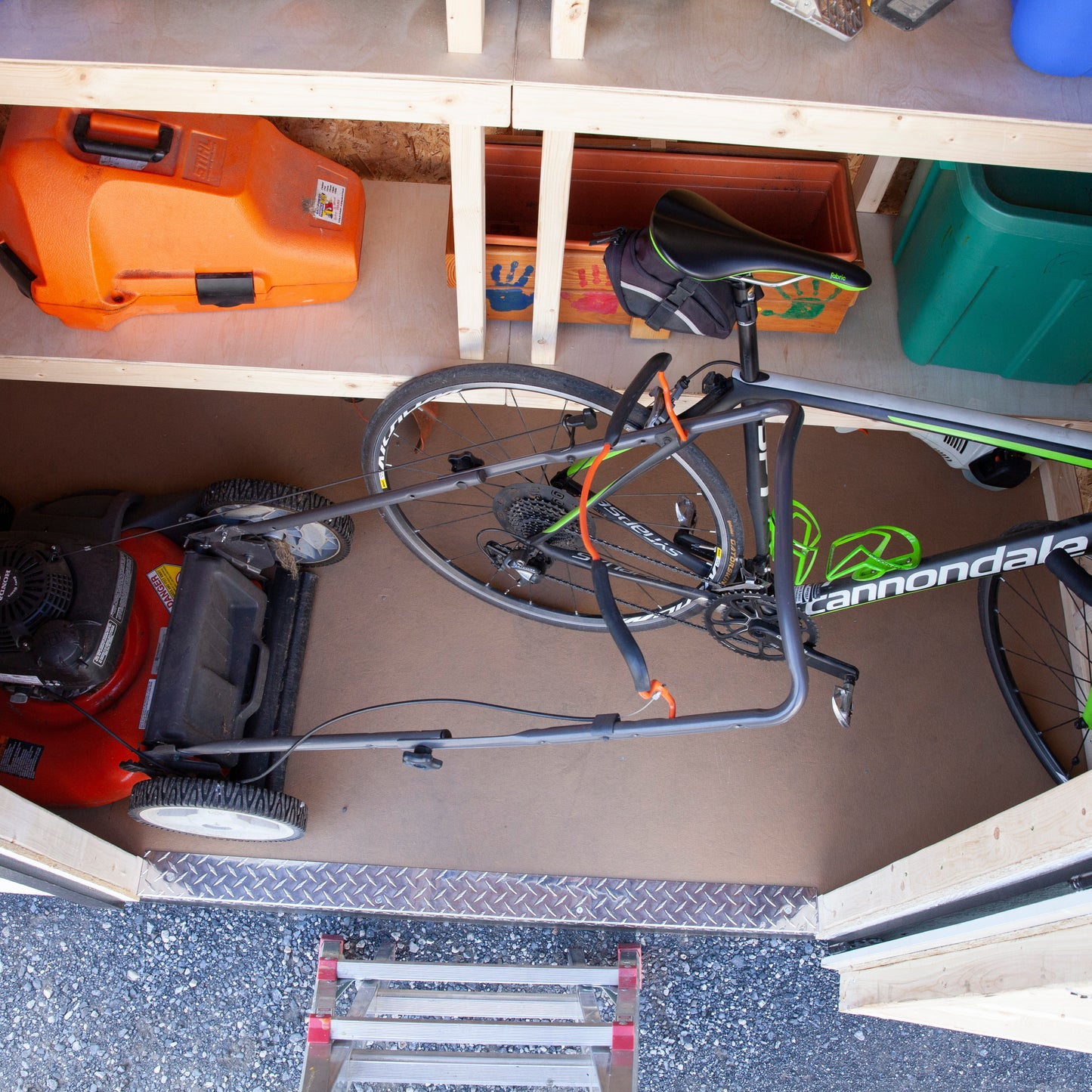 Wall Hugger Storage Shed, 4' x 8'