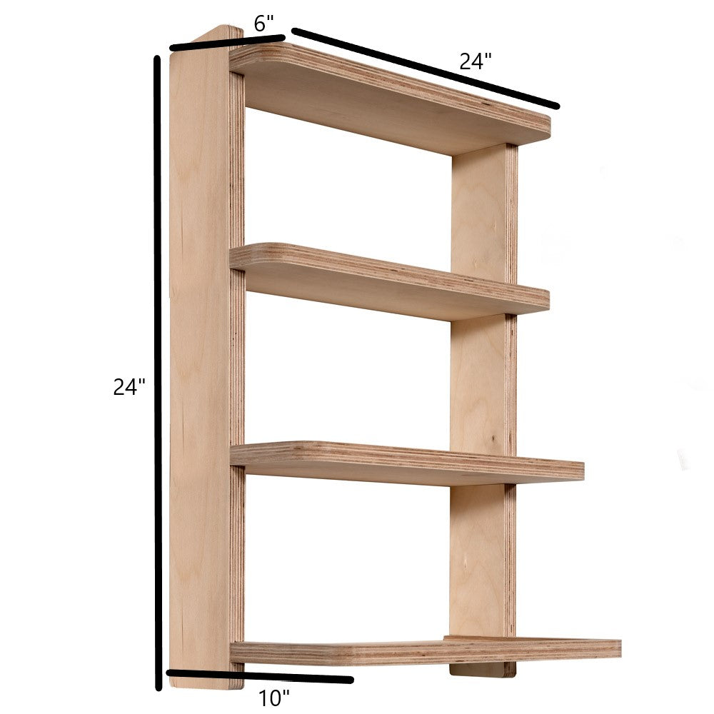 SHEDorize Stud Shelving, 4 Shelves - 24"