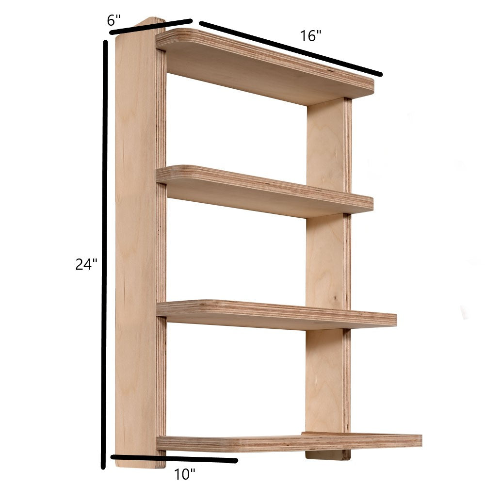 SHEDorize Stud Shelving, 4 Shelves - 16"