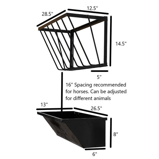 SHEDorize Feed Trough and Hay Rack