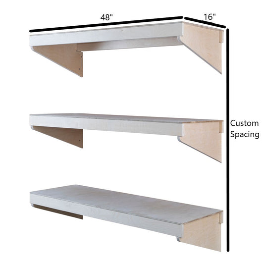 SHEDorize 3 Tier Wall Shelf - 16" x 48"