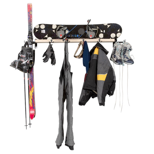 SHEDorize Ski/Snowboard Shelf with 10 Hooks - 48"